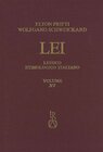 Buchcover Lessico Etimologico Italiano. Band 15 (XV)