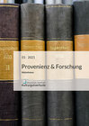 Buchcover Provenienz & Forschung