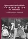 Buchcover Geschichte und Familienbuch der jüdischen Gemeinde von Schwetzingen