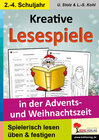 Buchcover Kreative Lesespiele in der Advents- und Weihnachtszeit