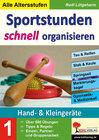 Buchcover Sportstunden schnell organisieren