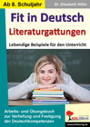Buchcover Fit in Deutsch - Literaturgattungen