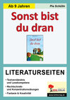 Buchcover Sonst bist du dran - Literaturseiten