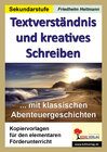 Buchcover Textverständnis und kreatives Schreiben mit klassischen Abenteuergeschichten