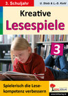 Buchcover Kreative Lesespiele zur Verbesserung der Lesekompetenz / Klasse 3