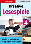 Buchcover Kreative Lesespiele zur Verbesserung der Lesekompetenz / Klasse 4