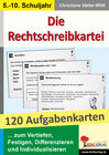 Buchcover Die Rechtschreibkartei