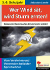 Buchcover Wer Wind sät, wird Sturm ernten!