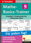 Buchcover Mathe-Basics-Trainer / Klasse 9