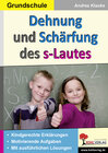 Buchcover Dehnung und Schärfung des s-Lautes