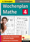 Buchcover Wochenplan Mathe / Klasse 4