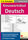 Buchcover Kreuzworträtsel Deutsch / Klasse 5-6