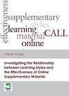 Buchcover Investigating the Relationship between Learning Styles and the Effectiveness of Online Supplementary Material