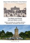 Buchcover Von Baden nach Berlin und nach Baden zurück