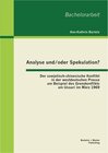 Buchcover Analyse und/oder Spekulation? Der sowjetisch-chinesische Konflikt in der westdeutschen Presse am Beispiel des Grenzkonfl