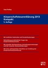 Buchcover Körperschaftsteuererklärung 2013 Kompakt