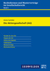 Buchcover Die Aktiengesellschaft (AG)