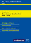 Buchcover Beschlüsse der Gesellschafter einer GmbH