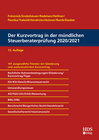 Buchcover Der Kurzvortrag in der mündlichen Steuerberaterprüfung 2020/2021