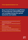 Buchcover Neue Krisenfrüherkennungspflichten für Steuerberater, Wirtschaftsprüfer und vereidigte Buchprüfer gemäß SanInsFoG und St