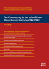Buchcover Der Kurzvortrag in der mündlichen Steuerberaterprüfung 2022/2023