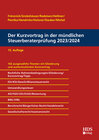 Buchcover Der Kurzvortrag in der mündlichen Steuerberaterprüfung 2023/2024