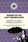 Buchcover Warum ich so laut singen kann