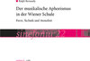 Buchcover Der musikalische Aphorismus in der Wiener Schule