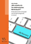 Buchcover "Wie erstelle ich ein elektronisches Wörterbuch?"