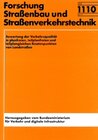 Buchcover Bewertung der Verkehrsqualität in planfreien, teilplanfreien und teilplangleichen Knotenpunkten von Landstraßen