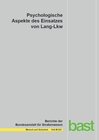 Buchcover Psychologische Aspekte des Einsatzes von Lang-Lkw