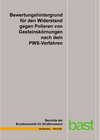 Buchcover Bewertungshintergrund für den Widerstand gegen Polieren von Gesteinkrönungen nach dem PWS-Verfahren