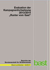 Buchcover Evaluation der Kampagnenfortsetzung 2013/2014 "Runter vom Gas"