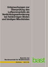 Buchcover Untersuchungen zur Überprüfung des Luftporenanteils als Verdichtungsanforderung bei feinkörnigen Böden und bindigen Misc