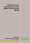 Buchcover Temperaturuntersuchungen am und im Mobile Load Simulator MLS30