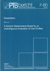 Buchcover A Generic Mathematical Model for an Unambiguous Evaluation of Cam Profiles