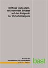 Buchcover Einfluss viskositätsverändernder Zusätze auf den Zeitpunkt der Verkehrsfreigabe