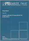 Buchcover Integral methods of measurement for Photovoltaics