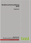 Buchcover Straßenverkehrszählungen 2015 - Ergebnisse