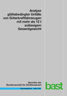 Buchcover Analyse glättebedingter Unfälle von Güterkraftfahrzeugen mit mehr als 12 t zulässigem Gesamtgewicht