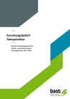 Buchcover Forschungsbedarf Teleoperation