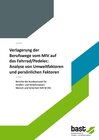 Buchcover Verlagerung der Berufswege vom MIV auf das Fahrrad/Pedelec: Analyse von Umweltfaktoren und persönlichen Faktoren