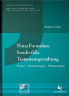 Buchcover NotarFormulare Sonderfälle Testamentsgestaltung - eBook