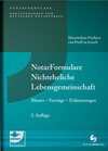 Buchcover NotarFormulare Nichteheliche Lebensgemeinschaft