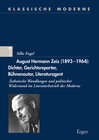 Buchcover August Hermann Zeiz (1893-1964): Dichter, Gerichtsreporter, Bühnenautor, Literaturagent