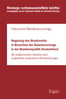 Buchcover Regelung des Streikrechts in Bereichen der Daseinsvorsorge in der Bundesrepublik Deutschland