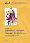 Buchcover Die Rezeption der aristotelischen Poetik in Avicennas Buch der Genesung der Seele (Kitāb aš-Šifāʾ)