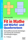 Buchcover Fit in Mathe mit Würfel- und Quadernetzen