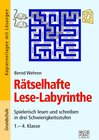 Buchcover Rätselhafte Lese-Labyrinthe