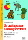 Buchcover Die Laut-Buchstaben-Zuordnung sicher testen
